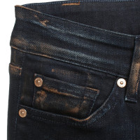 7 For All Mankind Skinny jeans met gebruikte details