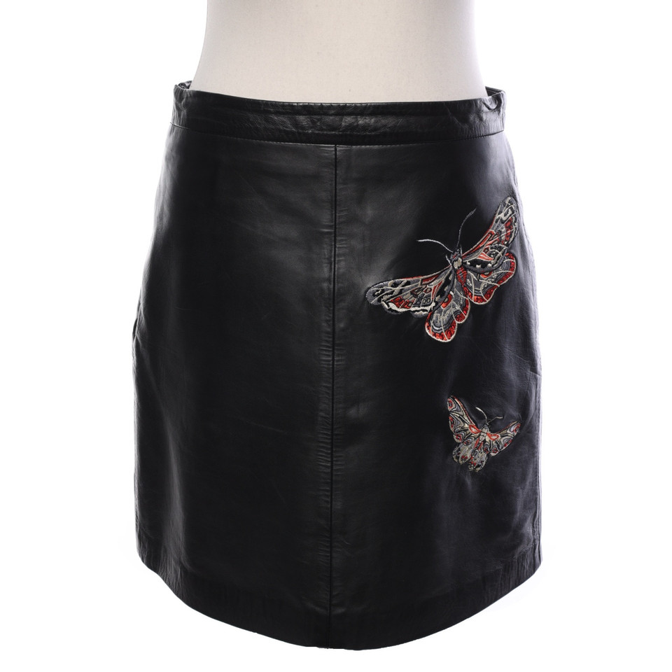 Set Skirt Leather