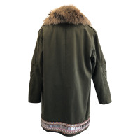Bazar Deluxe Jacke/Mantel aus Pelz in Khaki