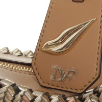 Diane Von Furstenberg Handtasche in Braun/Metallic