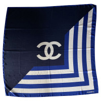 Chanel Schal/Tuch aus Seide in Blau