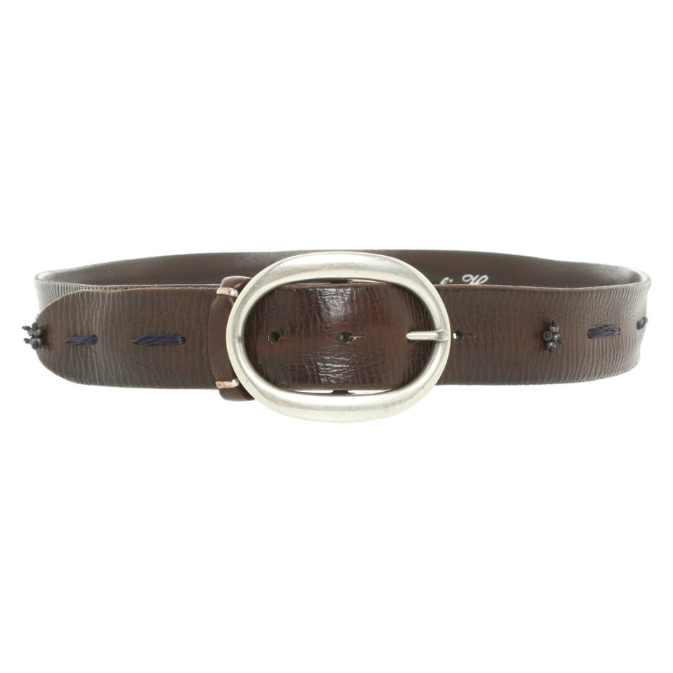 Reptile's House Ceinture en Cuir en Marron