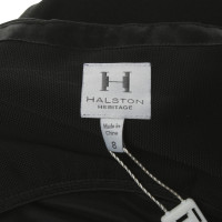 Halston Heritage Seidenkleid in Schwarz