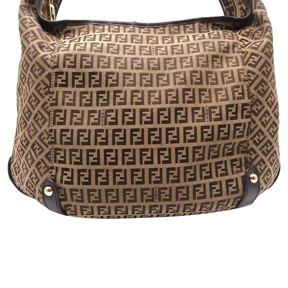 Fendi Shopper aus Canvas in Beige