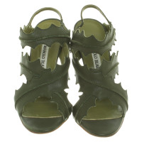 Manolo Blahnik Sandals in green