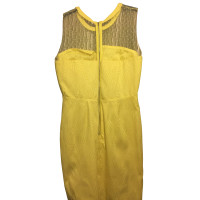 The Kooples Kleid aus Baumwolle in Gelb