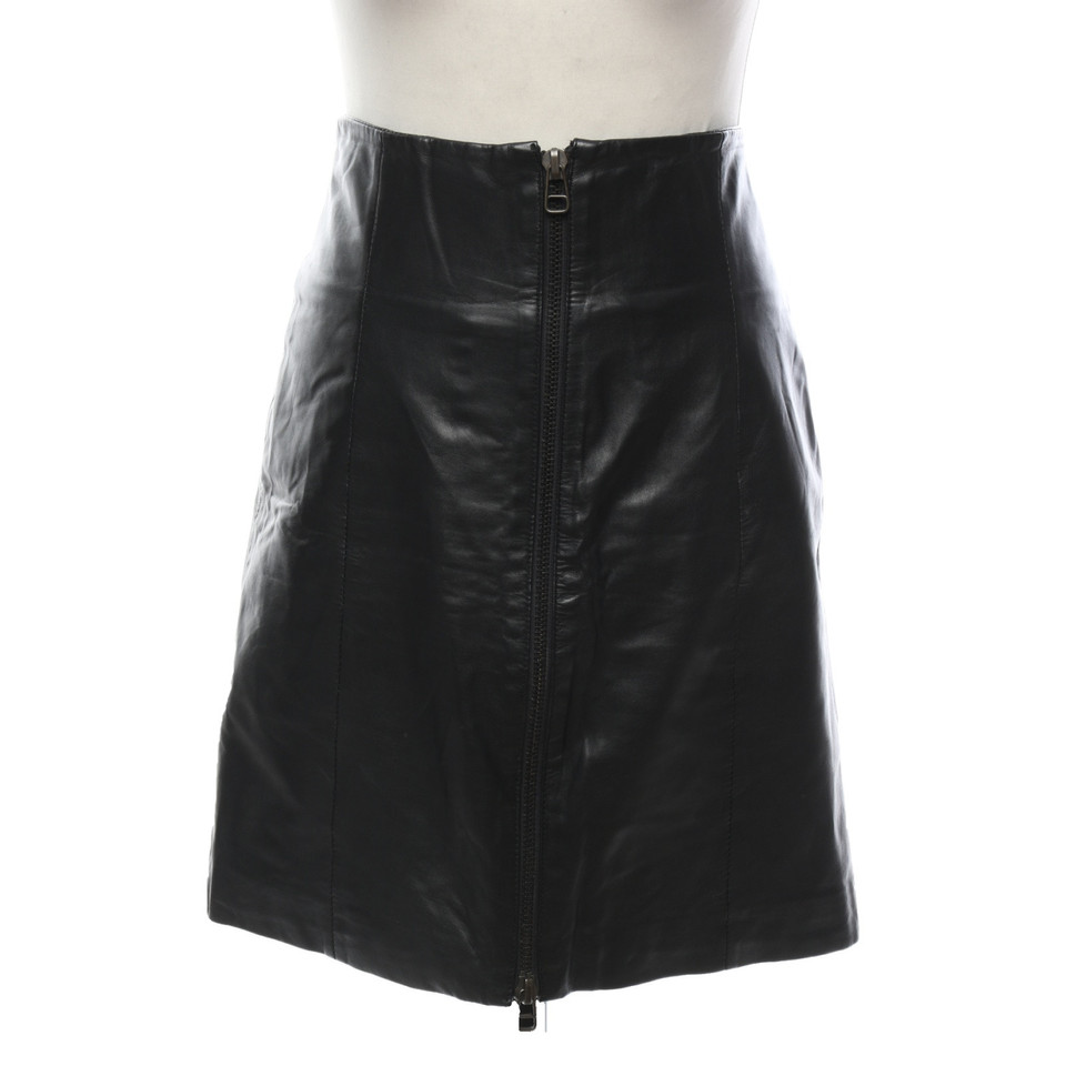 Gestuz Skirt Leather in Black