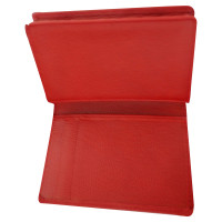 Bally Täschchen/Portemonnaie aus Leder in Rot