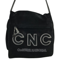 Costume National Shoulder bag Suede in Black