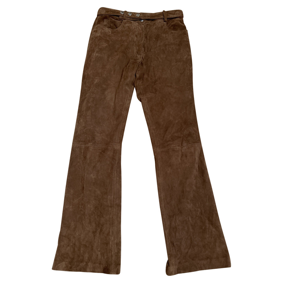 Dolce & Gabbana Trousers Leather in Brown