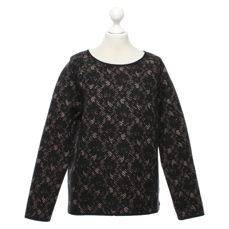 Maison Scotch Top con dettagli in pizzo