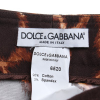 Dolce & Gabbana Hose mit Animal-Print