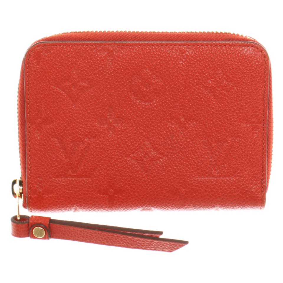 Louis Vuitton Zippy Portemonnaie en Cuir en Rouge