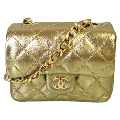 Chanel Belt Flap Bag Leather in Gold