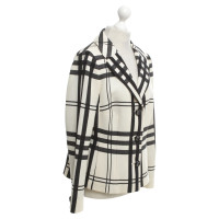 Rena Lange Checkered blazer in cream / black