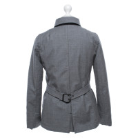 Blauer Usa Jacke/Mantel aus Wolle in Grau