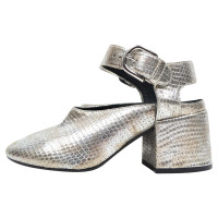 Mm6 By Maison Margiela Pumps/Peeptoes Leather in Silvery