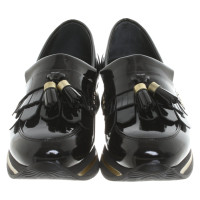 Hogan Slippers/Ballerinas Patent leather in Black