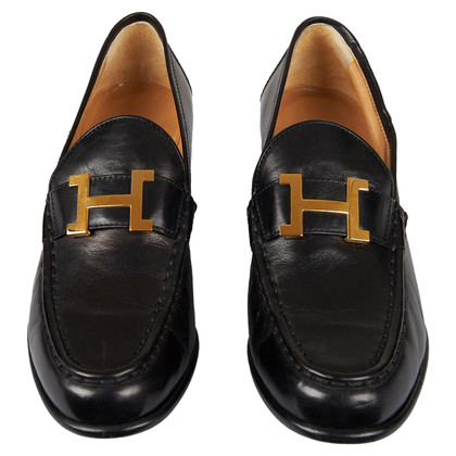 Hermès Pumps/Peeptoes Leather in Black