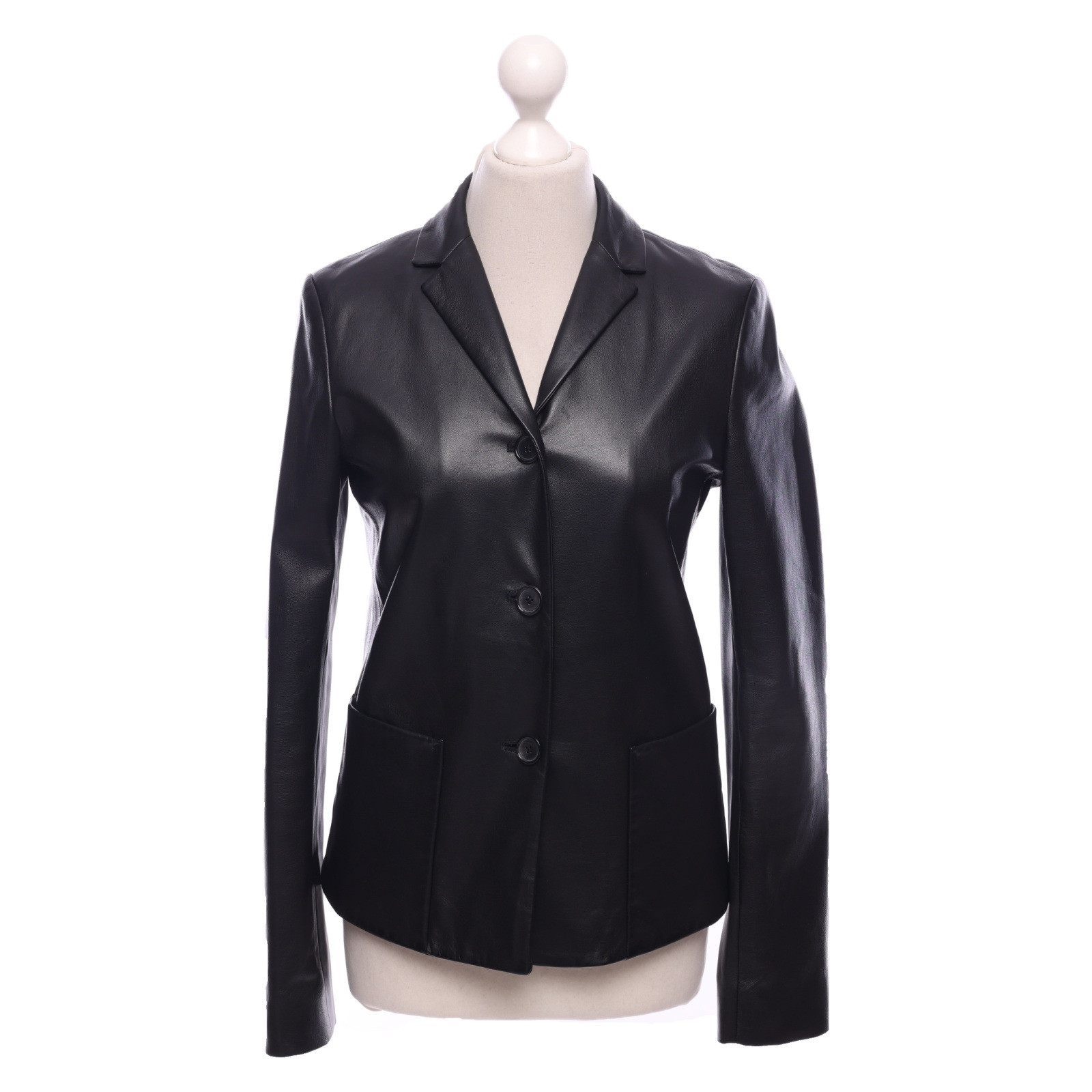 Jacket/Coat Leather in Black