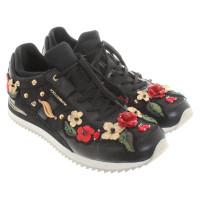 Dolce & Gabbana Scarpe da ginnastica con applicazioni floreali