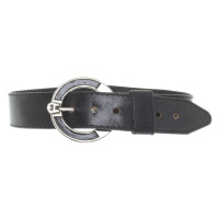 Aigner Leather belt with large buckle