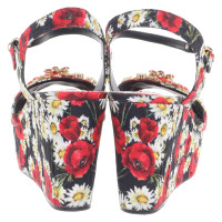 Dolce & Gabbana Wedges with floral pattern