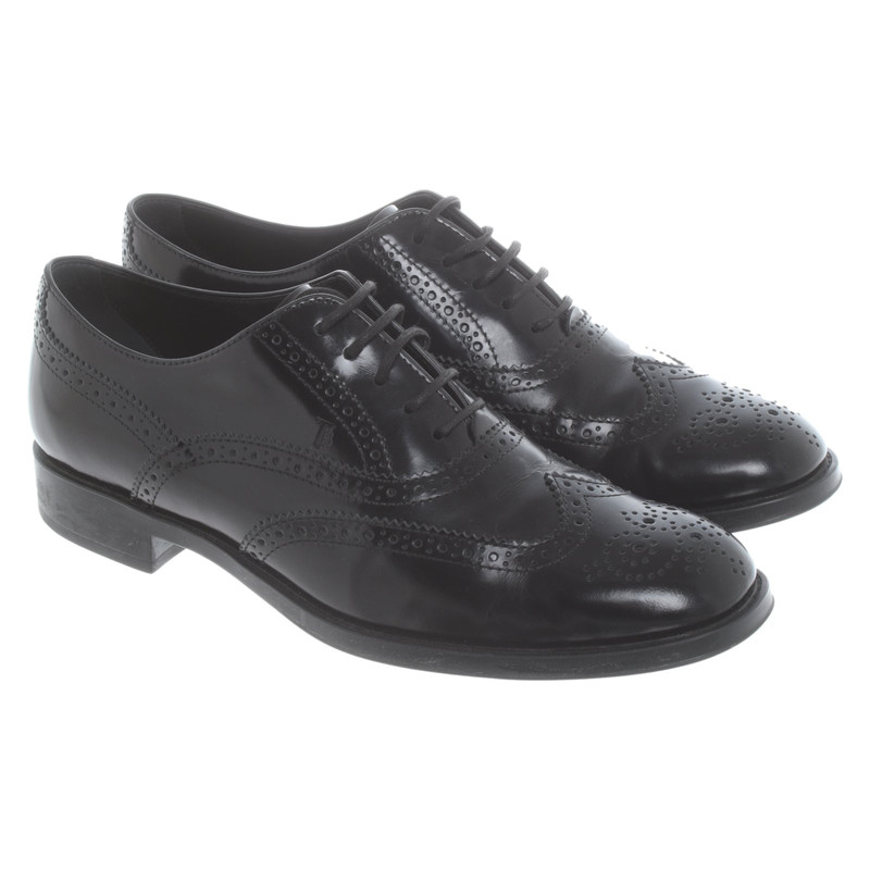 Tod's Lace-up shoes Leather in Black 
