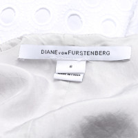 Diane Von Furstenberg Robe en Coton en Blanc