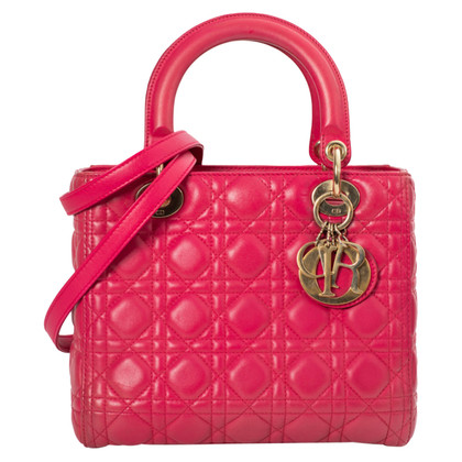 Dior Handtasche aus Leder in Rosa / Pink