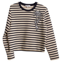 Carven Gestreifter Neopren-Sweater