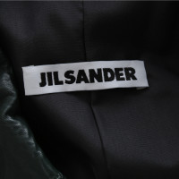 Jil Sander Jacke/Mantel aus Leder in Grün