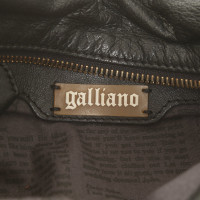 John Galliano Sac à main en Cuir en Noir