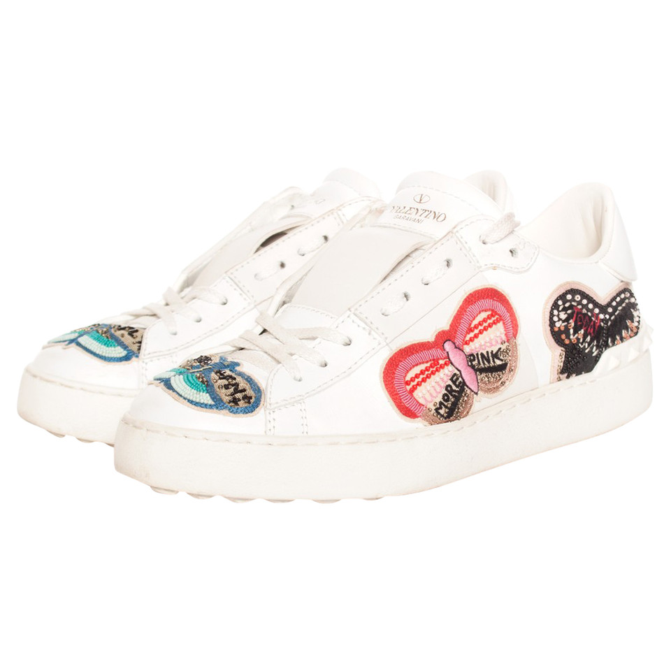 Valentino Garavani Sneaker in Pelle in Bianco