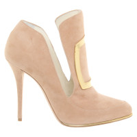Balmain Ankle boots Suede in Cream
