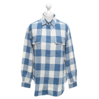 Closed Flannel blouse with checked pattern