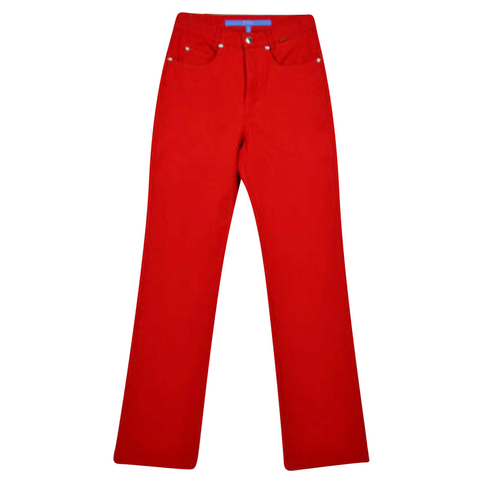 Escada Trousers Cotton in Red