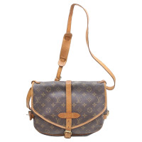 Louis Vuitton Saumur 30 aus Canvas in Braun