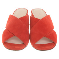 Sandro Sandals Suede in Red