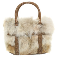 Salvatore Ferragamo Handbag with fur trim