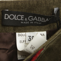 Dolce & Gabbana Leather pants with lacing section