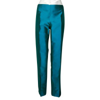 Luisa Spagnoli Trousers Silk in Turquoise