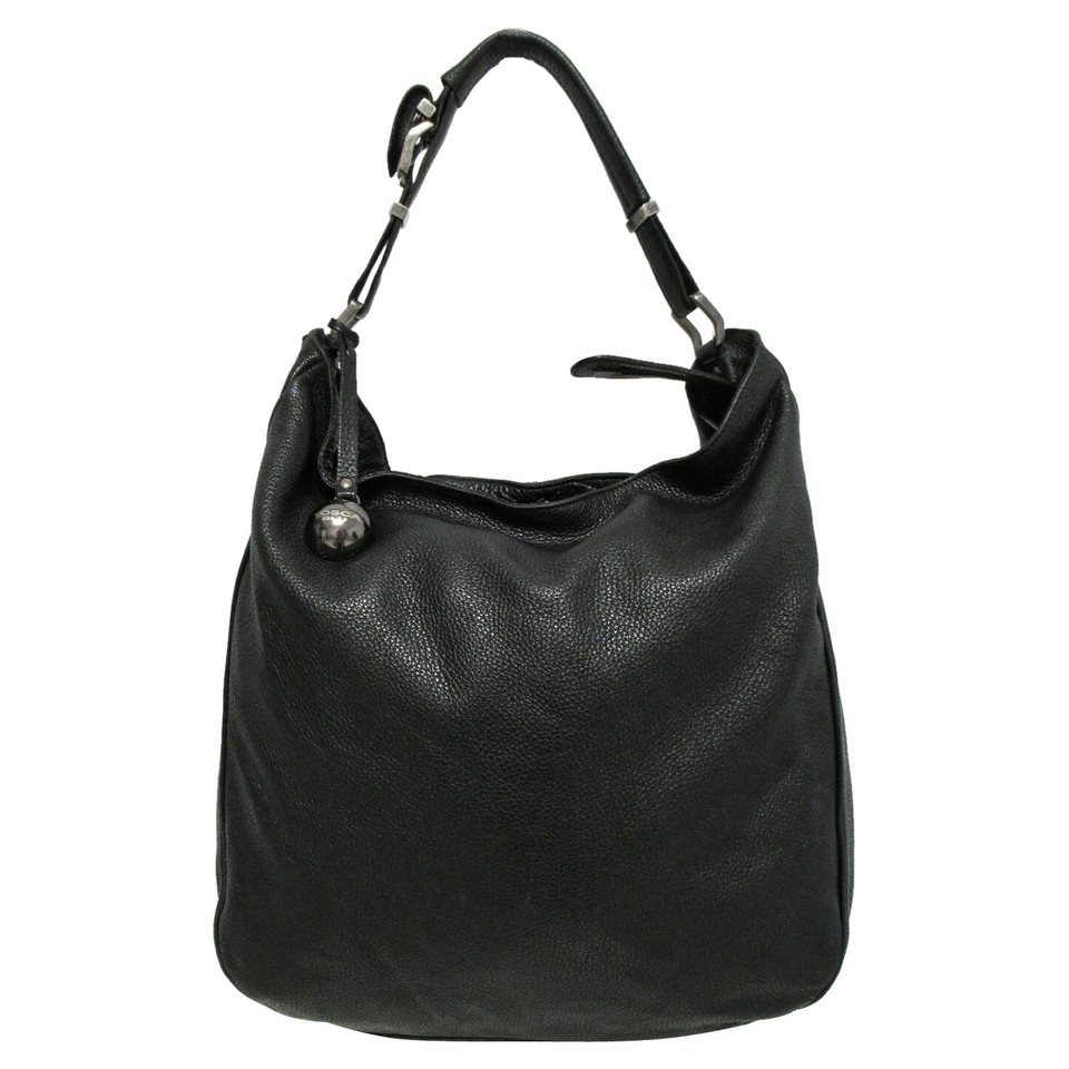 Tosca Blu Shopper Leather in Black