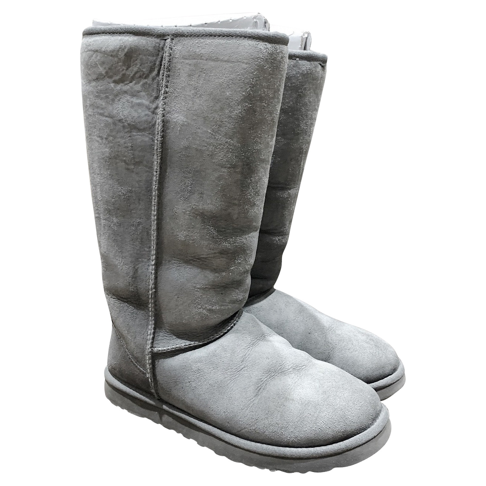 Ugg Australia Stiefel aus Leder in Grau - Second Hand Ugg Australia Stiefel  aus Leder in Grau gebraucht kaufen für 130€ (7216892)