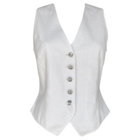 Christian Dior Vest Linen in White