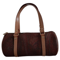 Etro Handtasche aus Canvas in Bordeaux