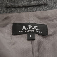 A.P.C. Blazer en laine gris