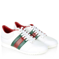 Gucci Sneakers in white/green/red