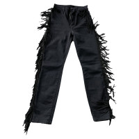 Mother Paire de Pantalon en Coton en Noir