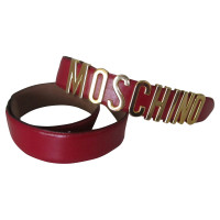 Moschino Cintura rossa con logo